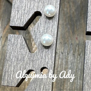 Classic luxury crystal pearl round stud earrings super tiny 4mm dots 925 silver